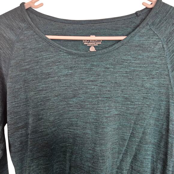 Segments Womens Merino Wool Base Layer Shirt Gorpcore Size M Outdoor Casual - Picture 2 of 7